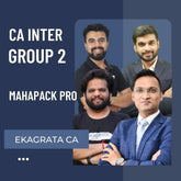 CA Inter Jan 26 & May 26 Exams | Group 2 Mahapack Pro Combo by Ekagrata | Regular Batch